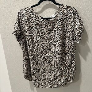 Animal print top